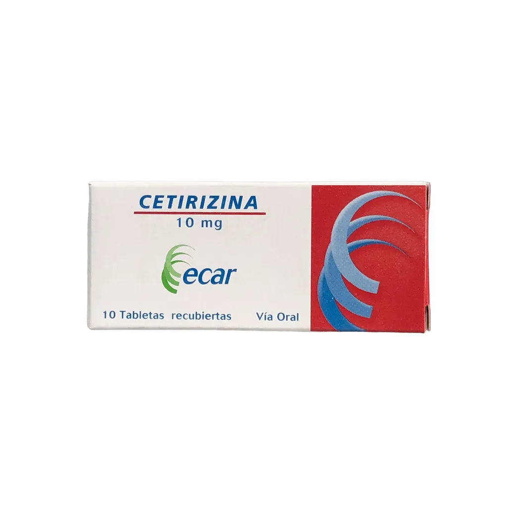 CETIRIZINA 10 MG 10 TABLETAS ECAR