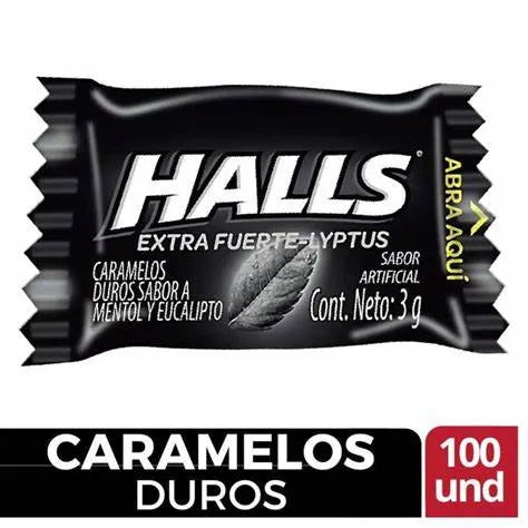 HALLS NEGRO UNIDAD