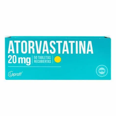 ATORVASTATINA 20 MG X 50 TAB