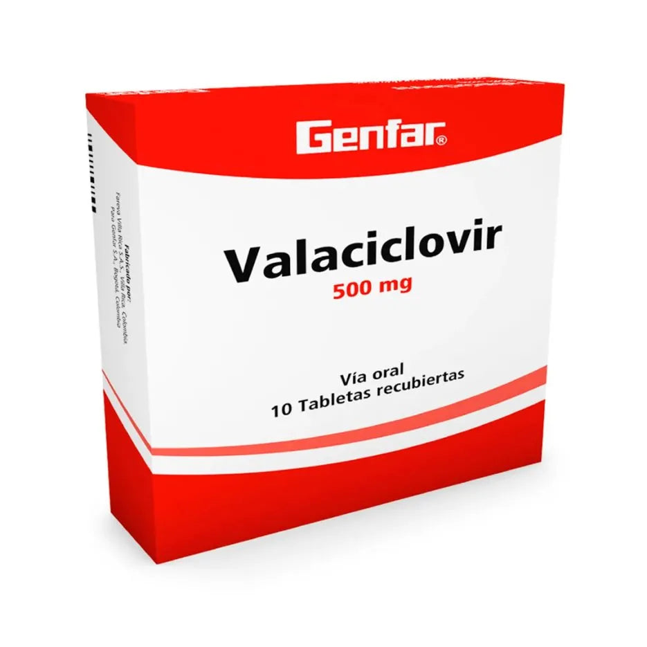VALACICLOVIR 500 MG X 10TBS GF