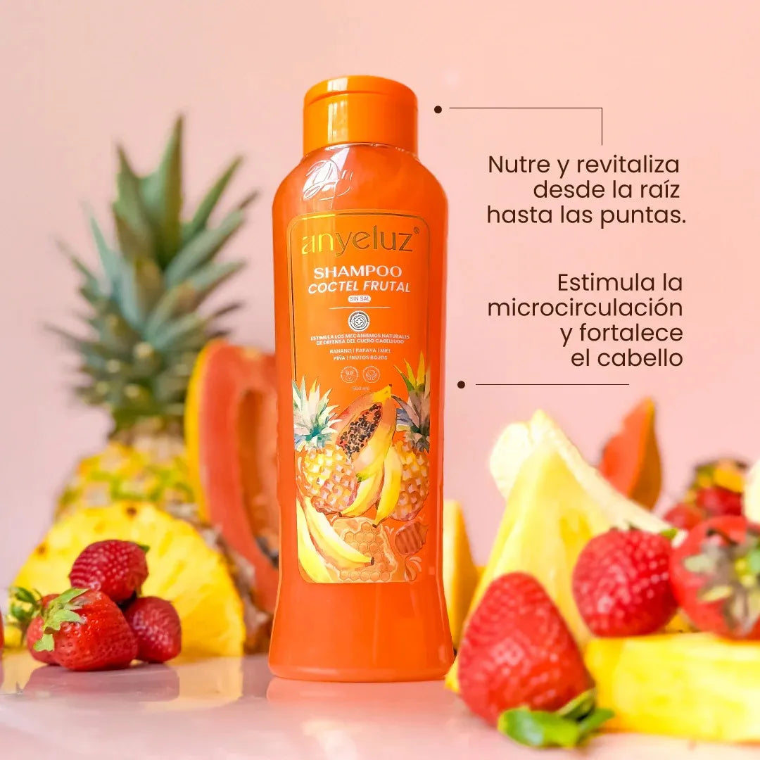 SHAMPOO ANYELUZ COCTEL FRUTA 500ML
