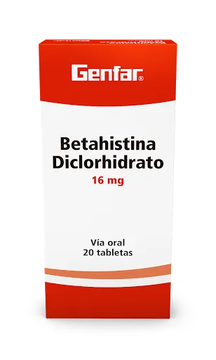 BETAHISTINA 16 MG X 20 GENFAR
