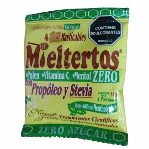 MIELTERTOS ZERO MASTICABLES X 4 TBS