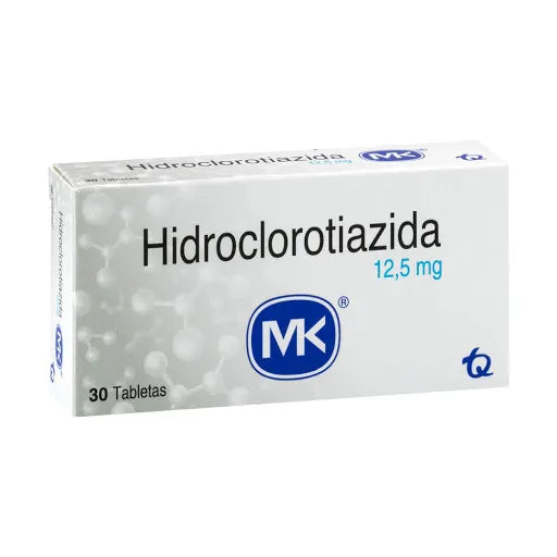 HIDROCLOROTIAZIDA 12.5 MG X 30