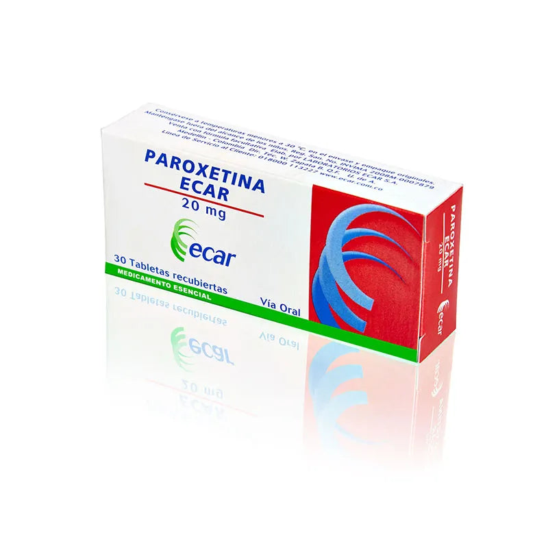 PAROXETINA 20 MG 10 TABLETAS EC (ECAR)