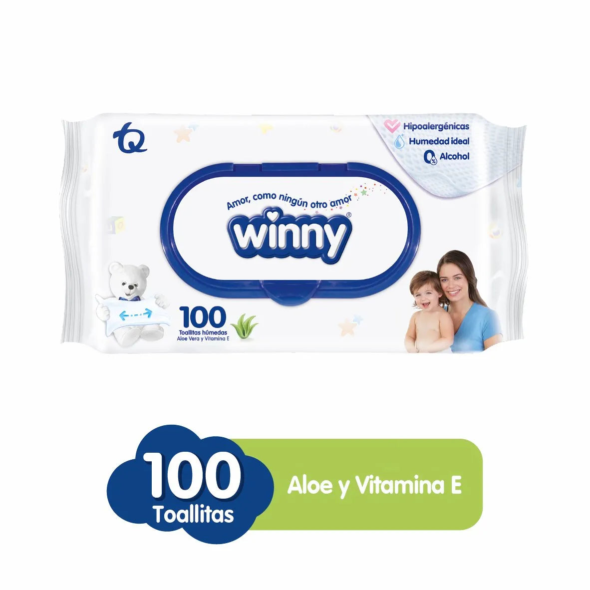 PAÑITOS WINNY 100 UND