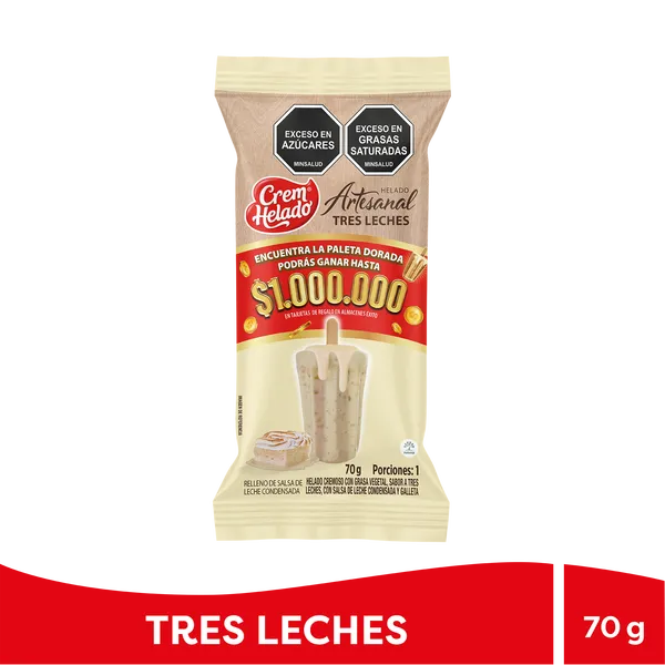 PALETA ARTESANAL TRES LECHES