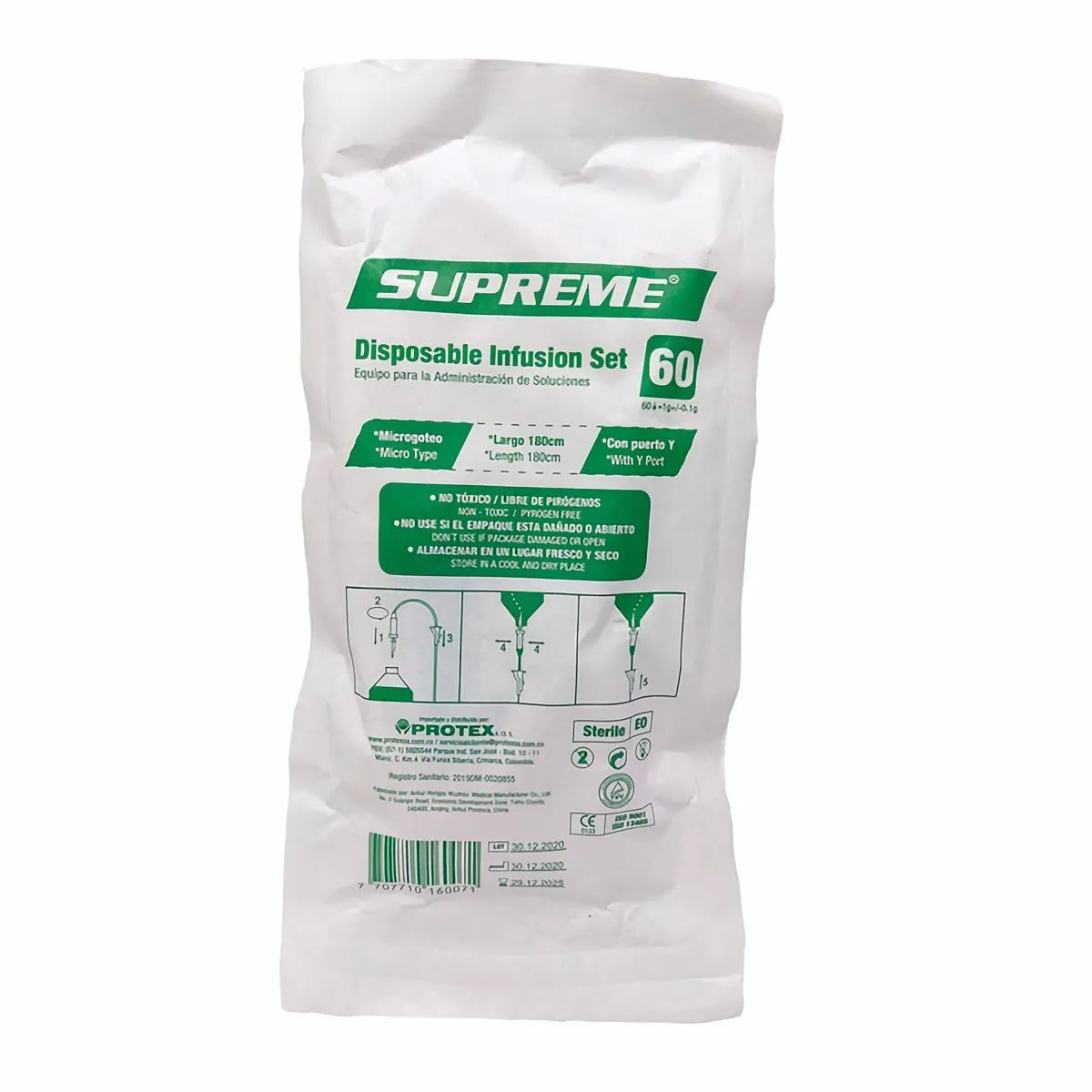 EQUIPO VENOCLISIS SUPREME MICROGOTERO