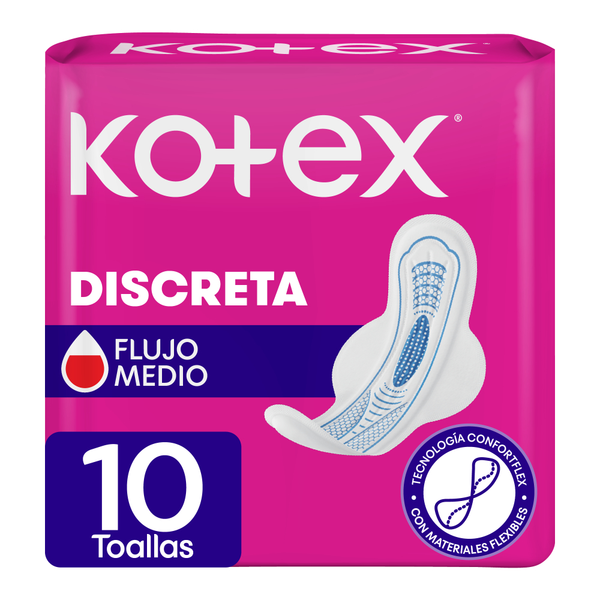 TOA.KOTEX DISCRETA TELA 10 UND