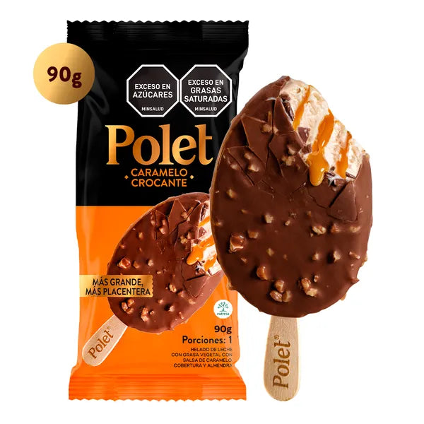 PALETA POLET CARAMELO CROCANTE