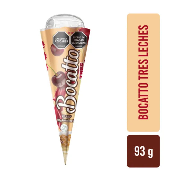 CONO BOCATTO TRES LECHES 93G