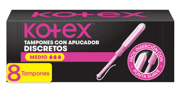 TAMPON KOTEX MEDIO 8 UNID