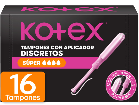 TAMPON KOTEX SUPER 16 UNID
