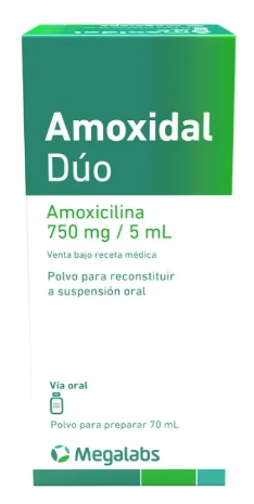 AMOXIDAL DUO 750MG SUSP.70ML