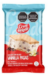 GALLETA CON HELADO VLL. PASAS