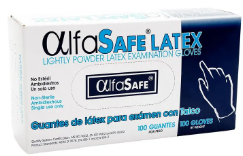GUANTE EXAMEN LATEX 100 UNID