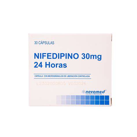 NIFEDIPINO 30MG 30 CAPSULAS