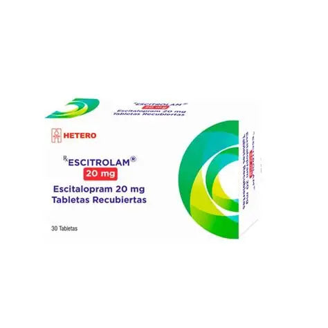 ESCITALOPRAM 20 MG 30 TBS
