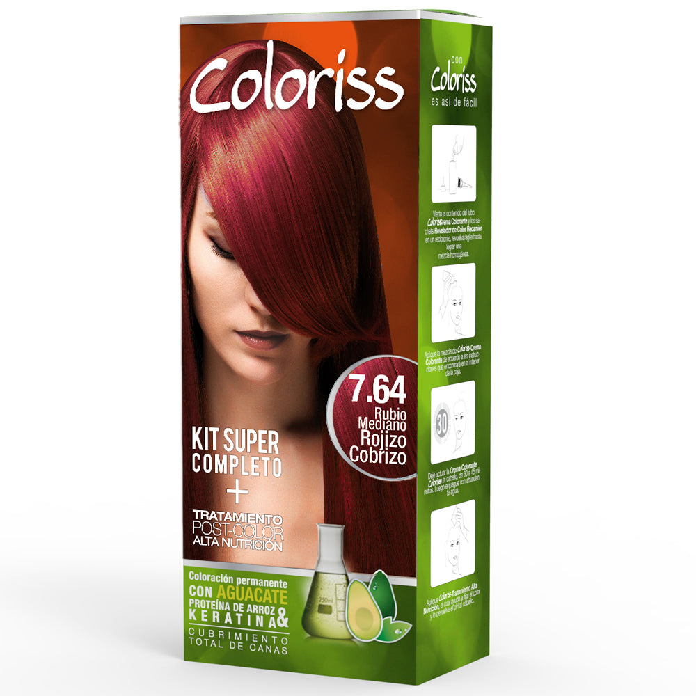 COLORISS KIT 7.64 RUBIO MEDIAN