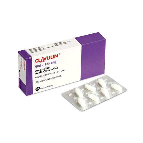 CLAVULIN 500/125 MG 14TBS