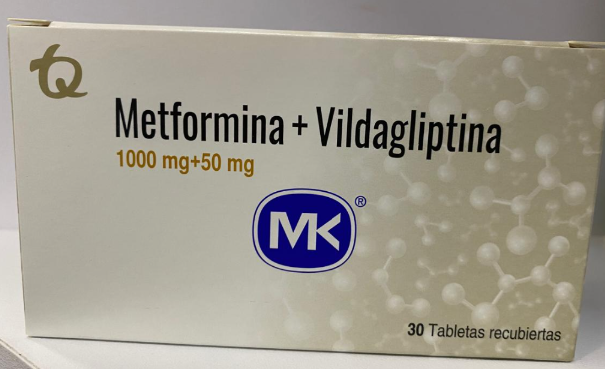 METFORMINA + VILDAGLIPTINA 1000 MG + 50 MG