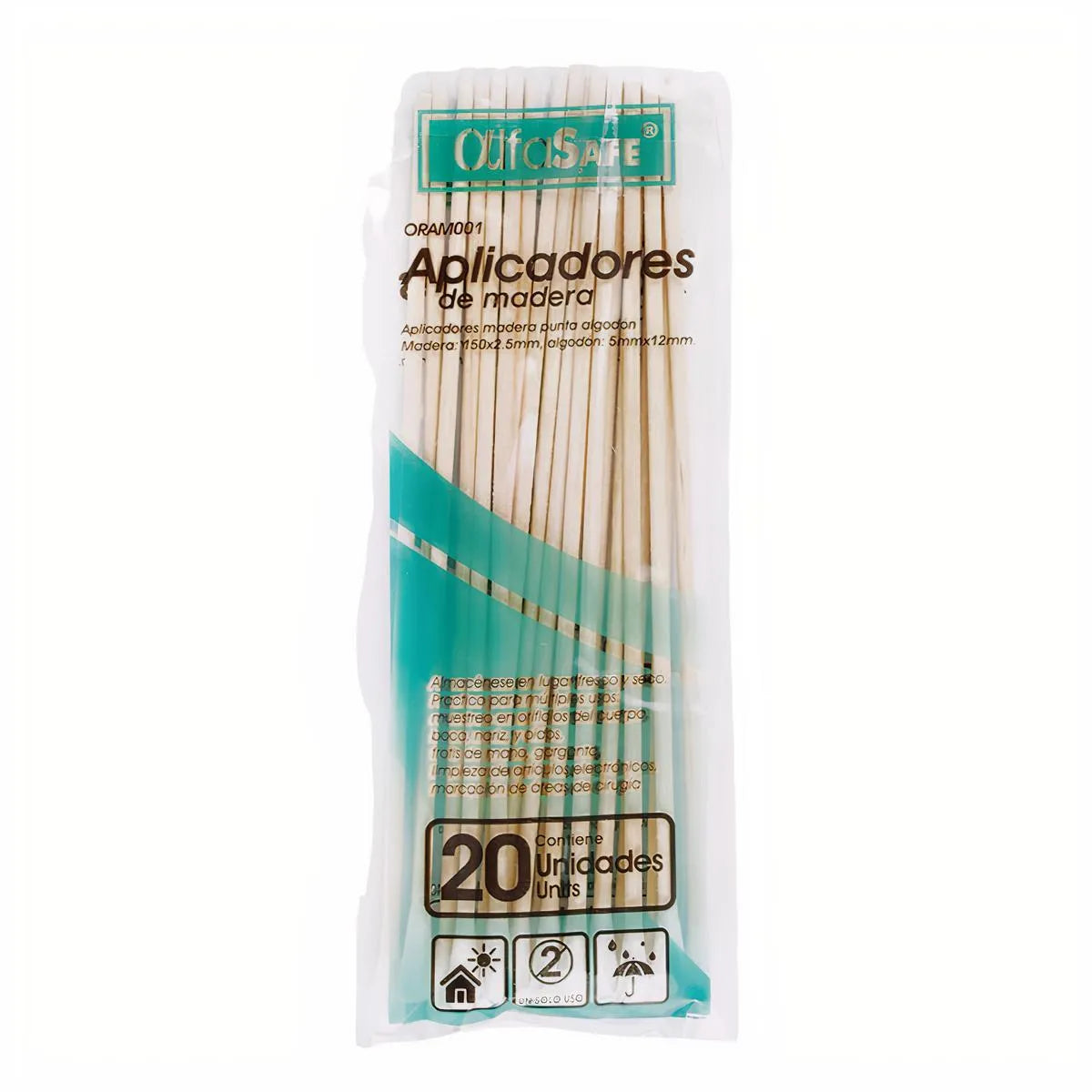 APLICADORES MADERA 20 UDS