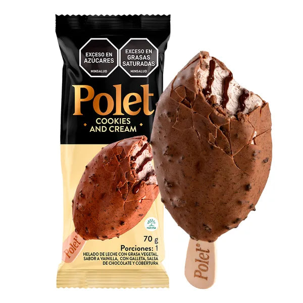 PALETA POLET COOKIES AND CREAM