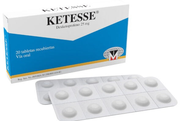 KETESSE 25 MG X 20 COMP
