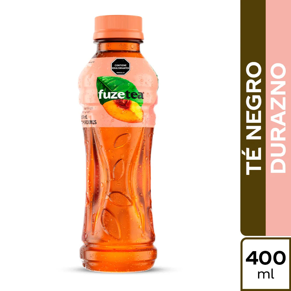 FUZE NEGRO DURAZNO PET 400ML