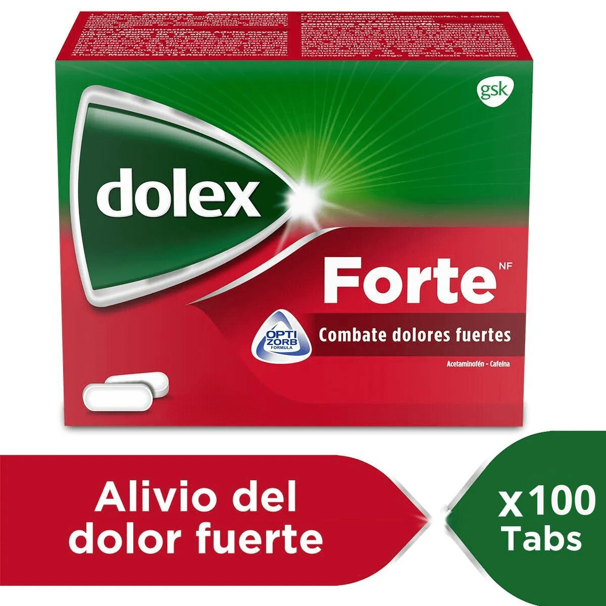 DOLEX FORTE CAJA X 100 TAB