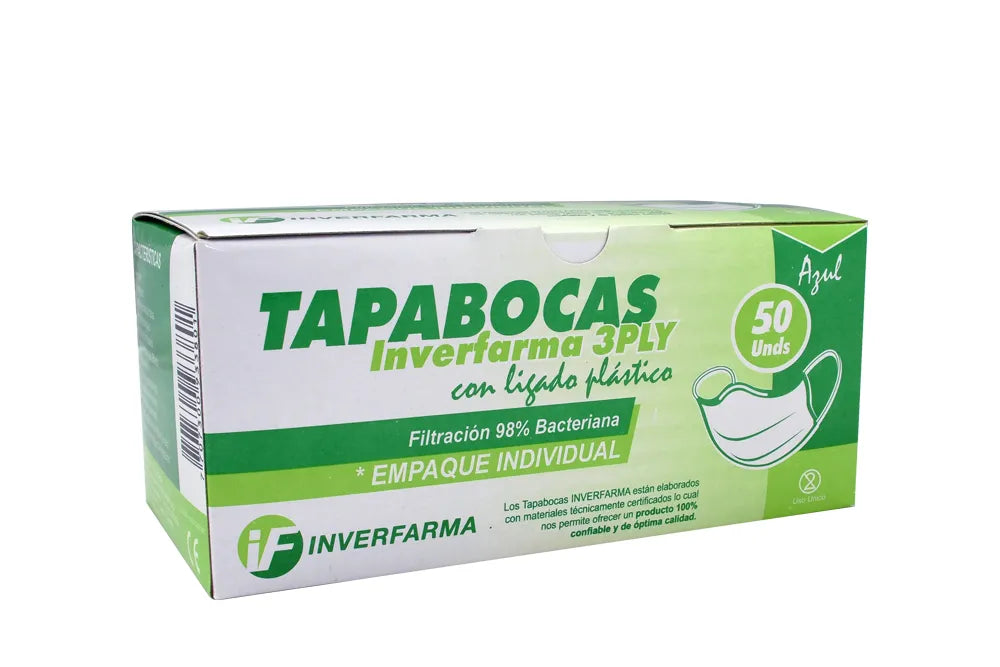 TAPABOCAS AZUL EMP INDIV
