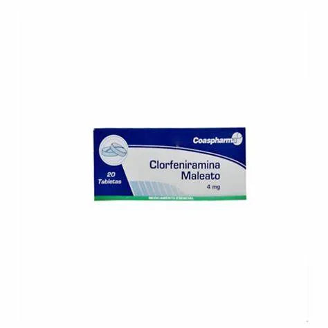 CLORFENIRAMINA 4 MG 20 TBS