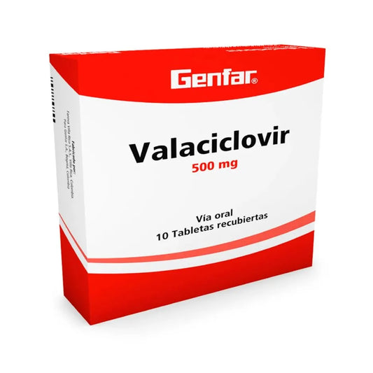 VALACICLOVIR 500 MG X 10TBS GF