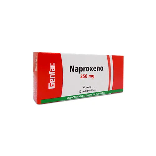 NAPROXENO 250 X 10TBS GENFAR