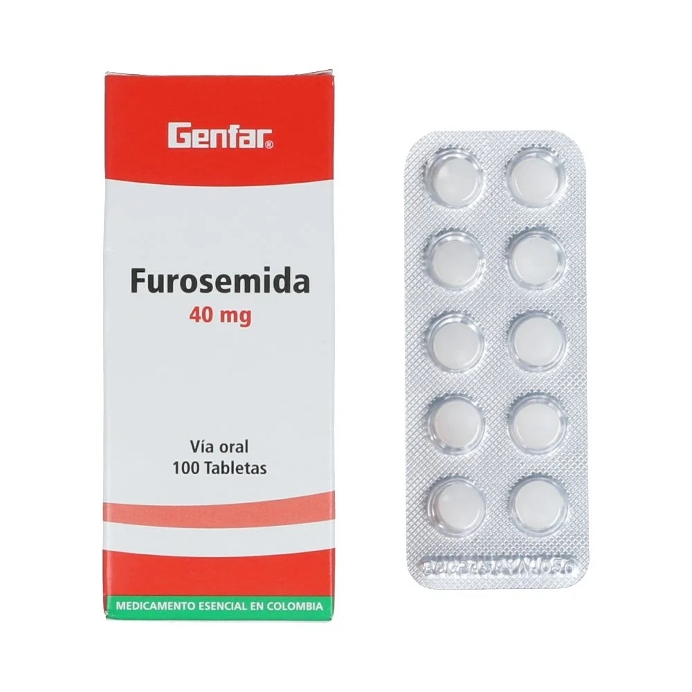FUROSEMIDA 40 MG X 10 TBS GF