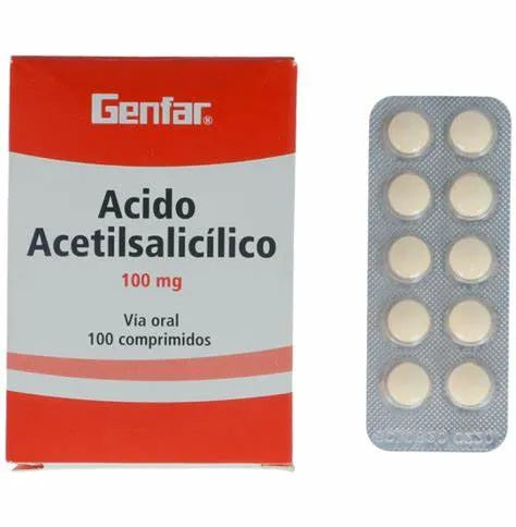 ACIDO ACETILSALICILICO 100 MG - GENFAR