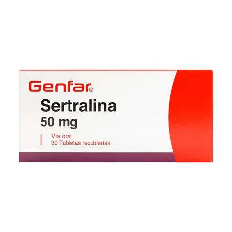 SERTRALINA 50 MG X 30 TBS GENF