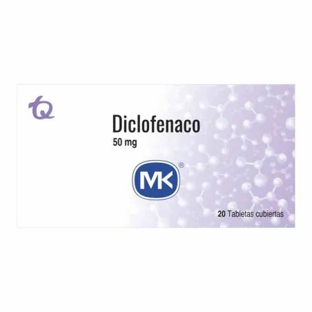 DICLOFENACO 50MG 20 TBS MK
