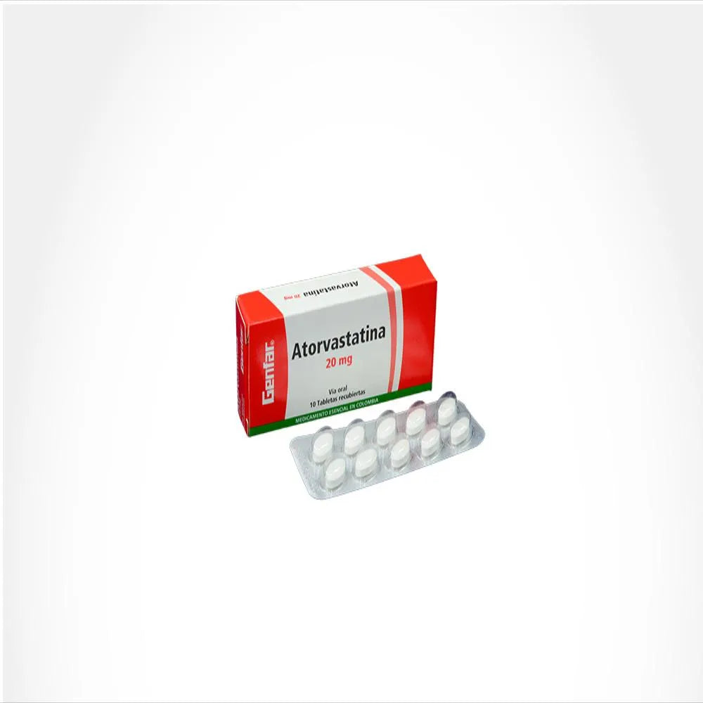 ATORVASTATINA GF 20 MG X 10 TB
