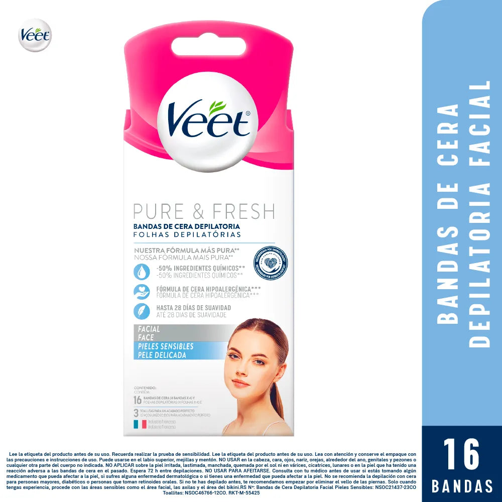 VEET BANDA DEPILATORIA FACIAL
