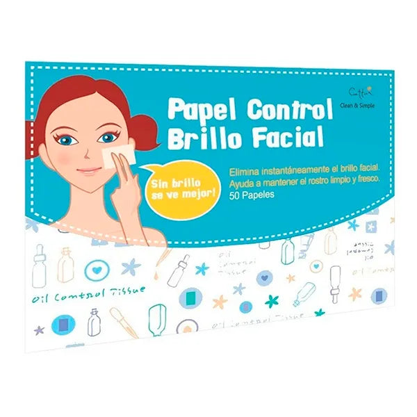 PAPEL CONTROL BRILLO FACIAL