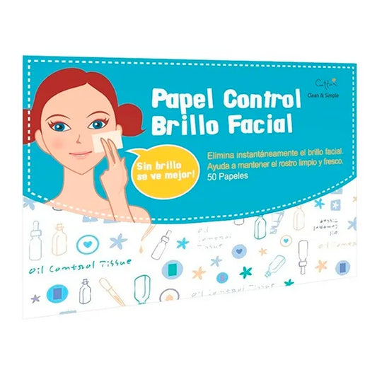 PAPEL CONTROL BRILLO FACIAL