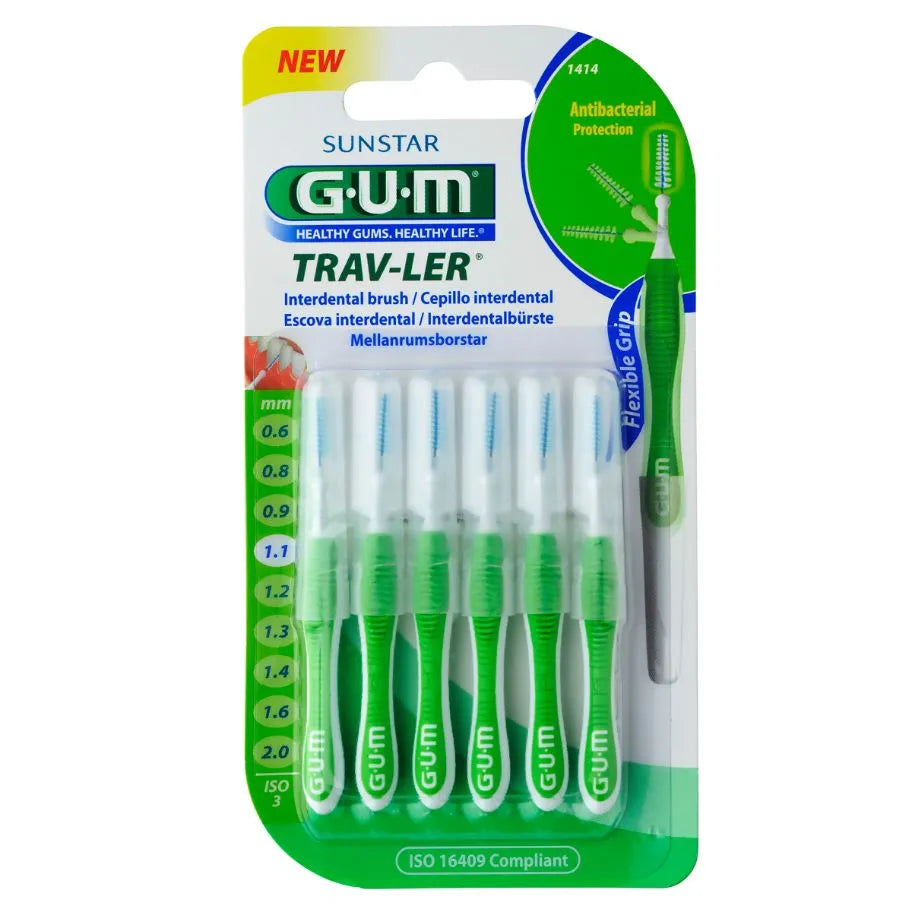 CEPILLO INTER GUM 1.1 MM 6 UND