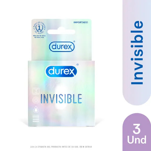 CONDONES DUREX INVISIBLE 3 UND