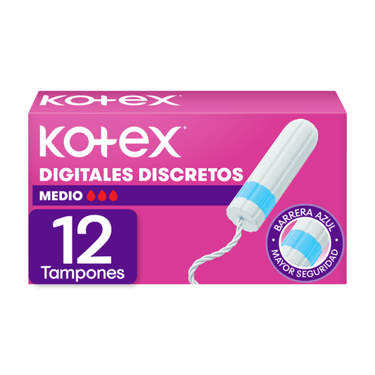 TAMPONES KOTEX MEDIO 12UND