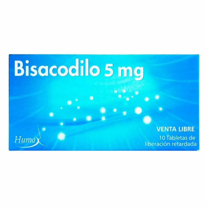 BISACODILO 5 MG 10 TABLETAS HP