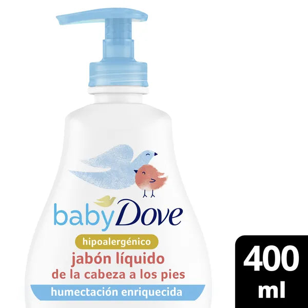 JABON DOVE BABY LIQUIDO HUMEC.ENRI.400ML