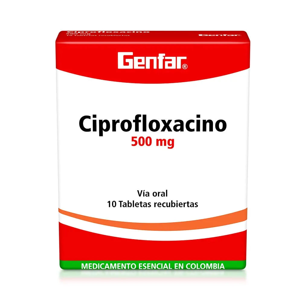 CIPROFLOXACINO 500MG 10TBS GENFAR