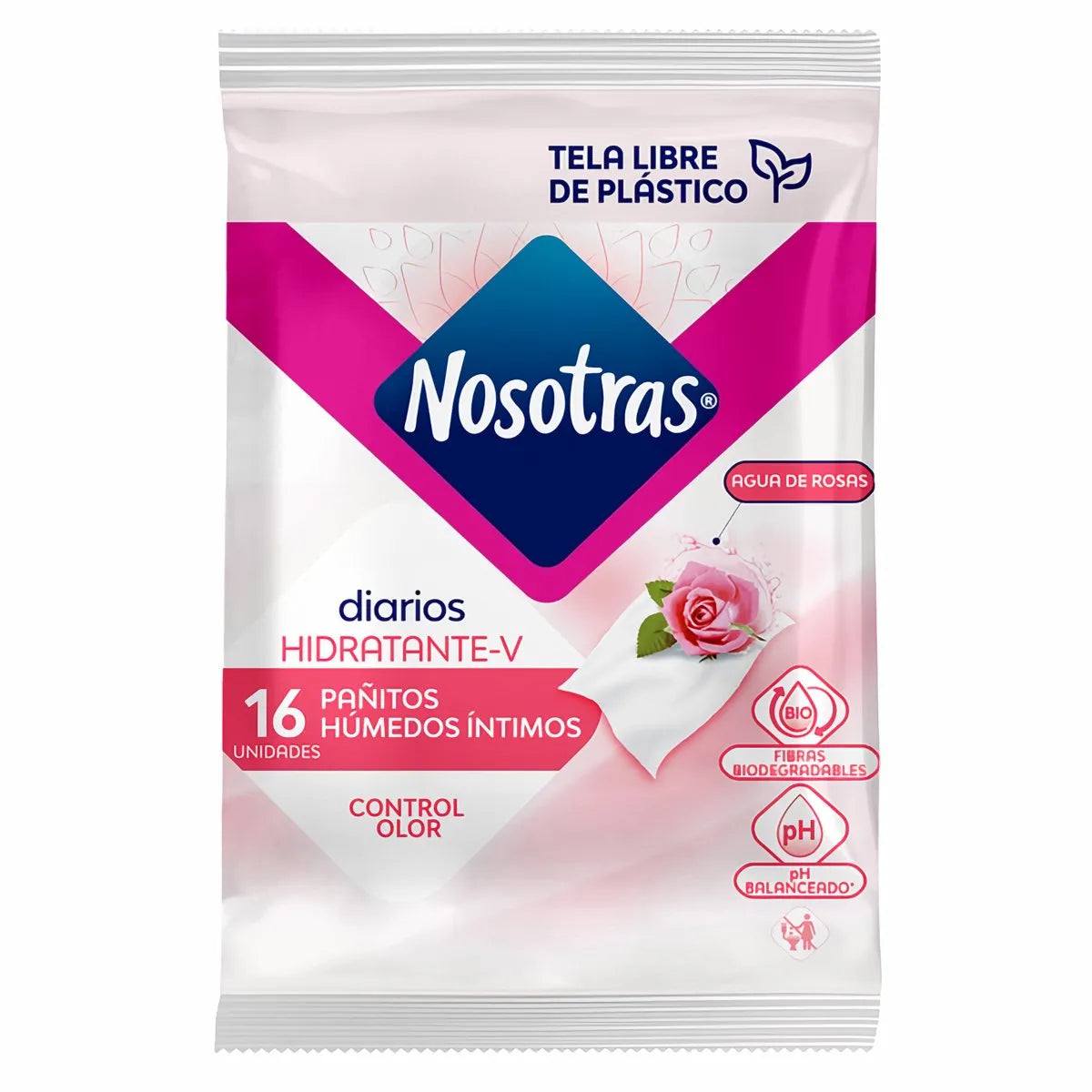 PANITOS INTIM.NOSOTRAS AGUA DE ROS.16UND