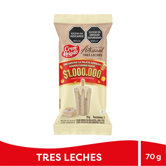 PALETA ARTESANAL TRES LECHES